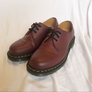 Red Dr. Martens 1461 Smooth 3-Eye Shoe 👞